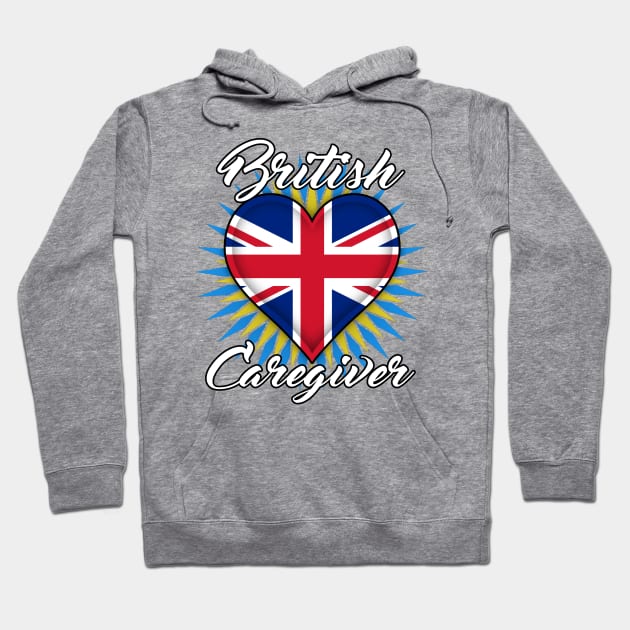 British Caregiver (white font) Hoodie by WCN Store